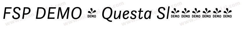 FSP DEMO - Questa Sl字体转换
